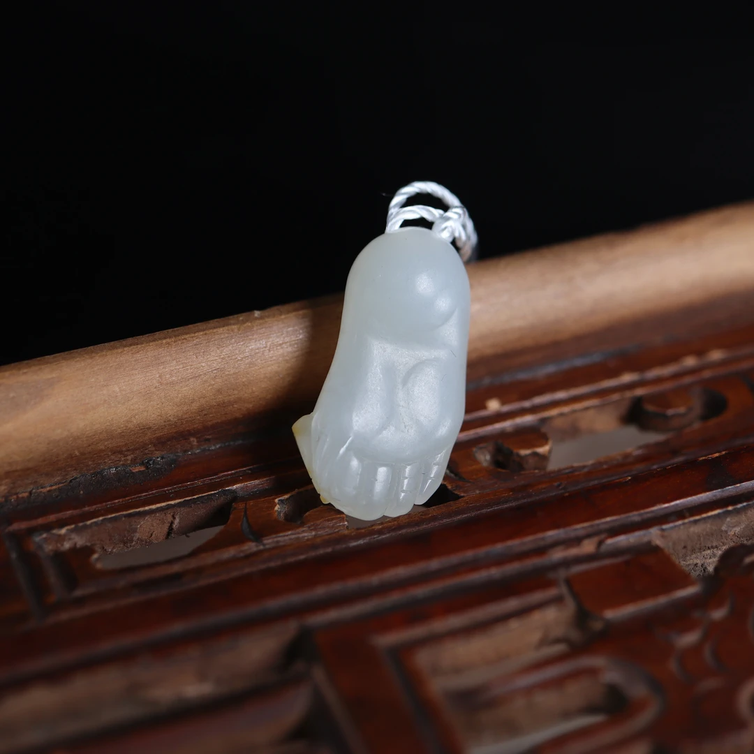 2512-164| 古董艺术品| 知足常乐挂件