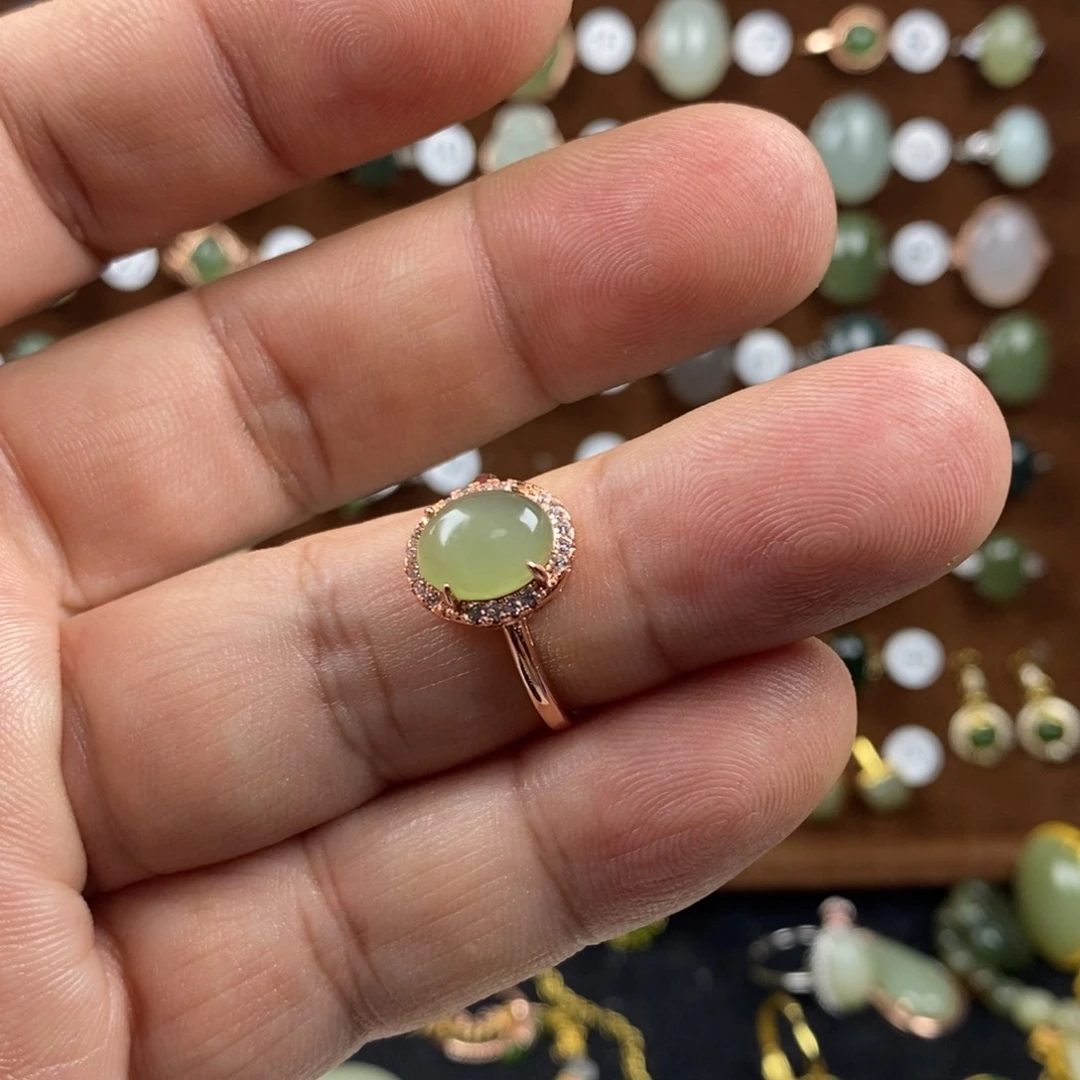 和田玉（碧玉）颈饰合金