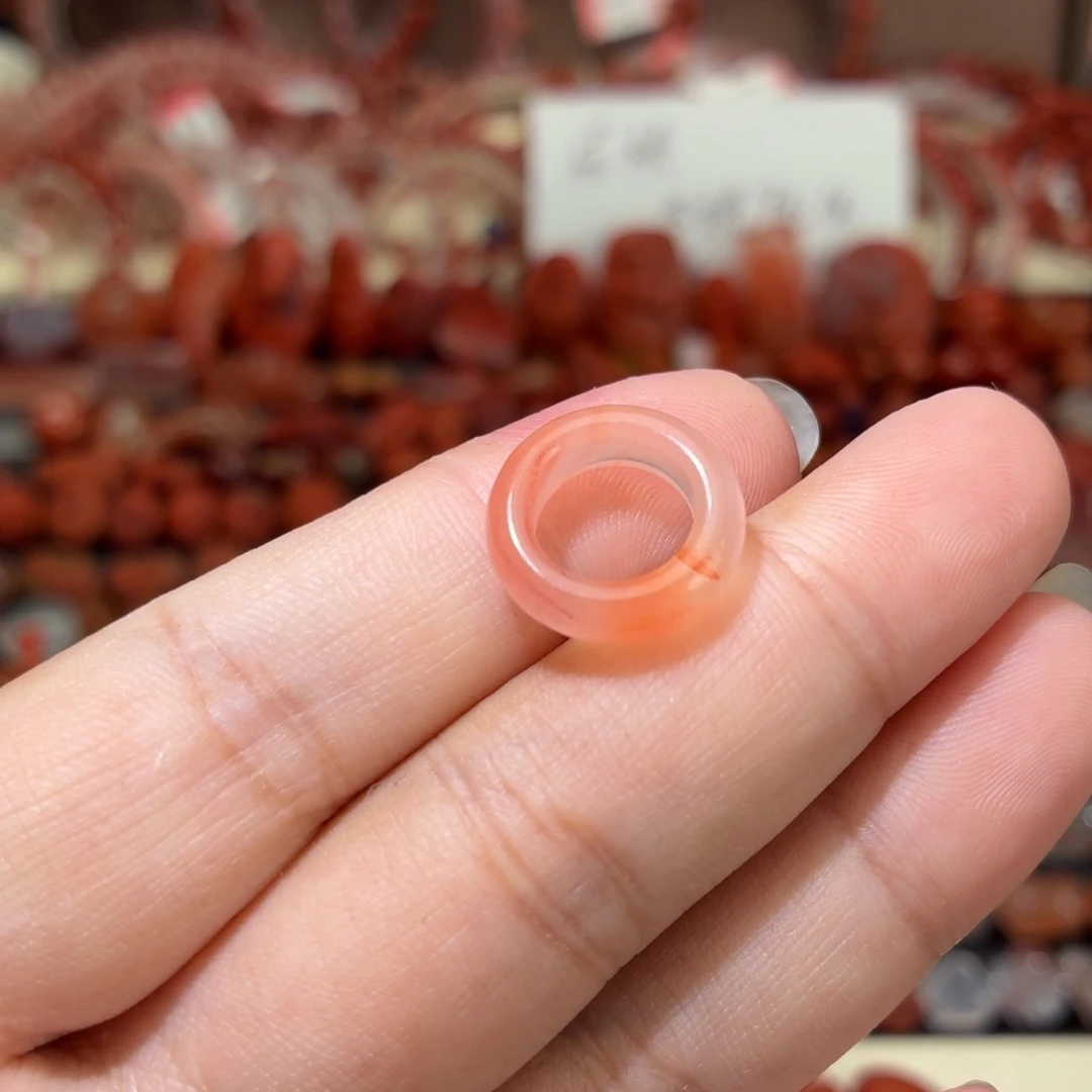 南红玛瑙未镶嵌颈饰内径卡9.5咪跑环
