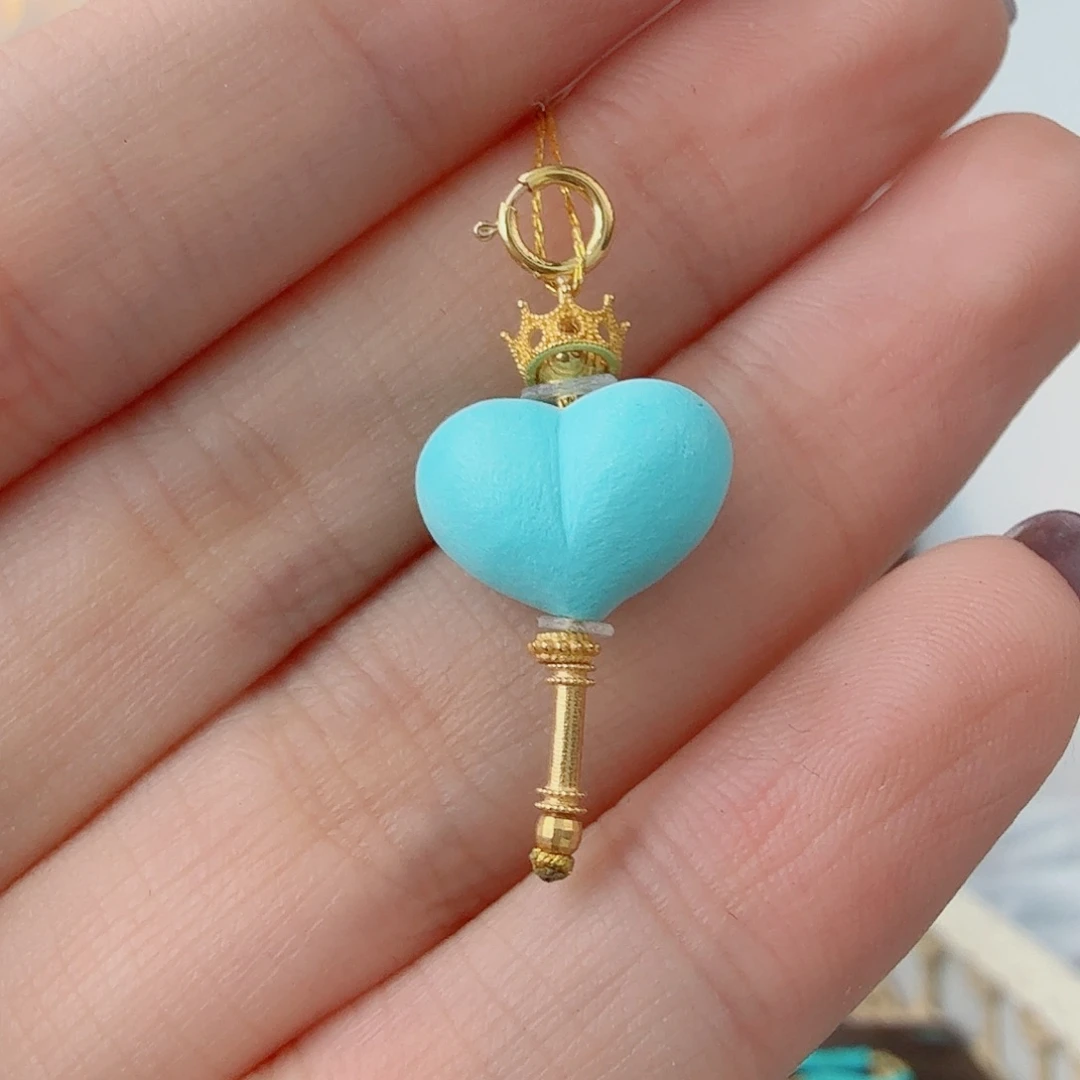 绿松石18K金镶嵌珠宝奇石