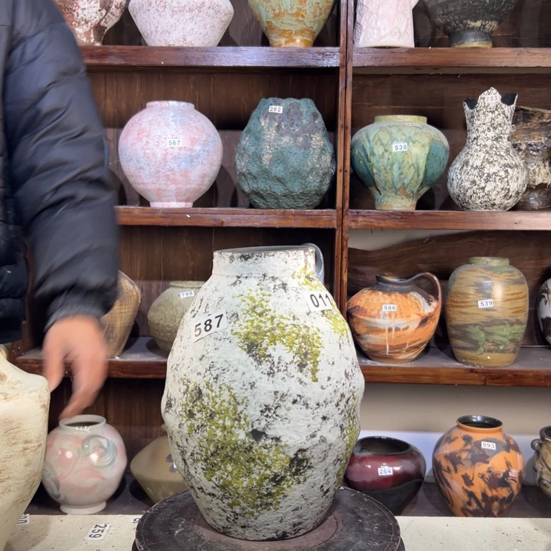 摆件587华庭街上釉质的时候