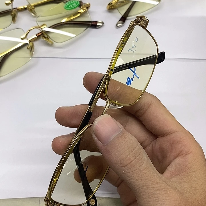 一***舟分体式竹叶青水晶眼镜350度清凉舒适