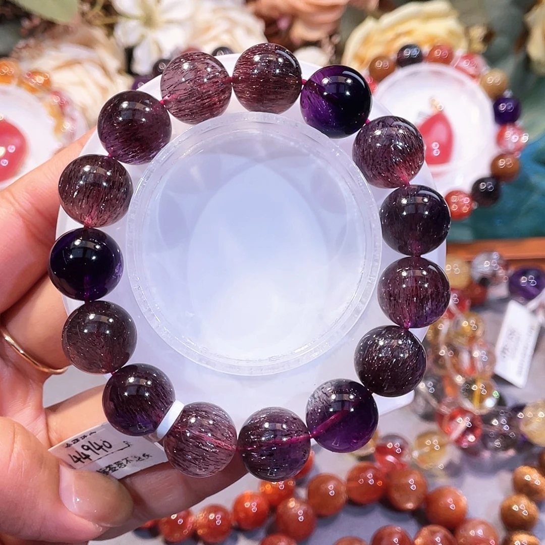 未镶嵌水晶手链、浓郁黑加仑-14+