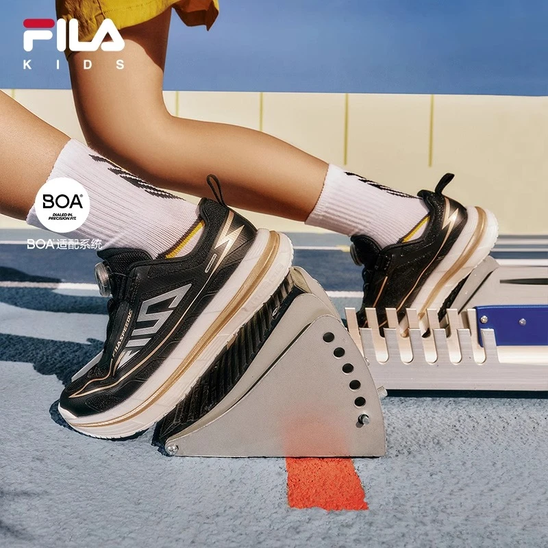 【斐乐儿童超跑5S】2025年秋季新款中大童儿童透气跑鞋K15B532103