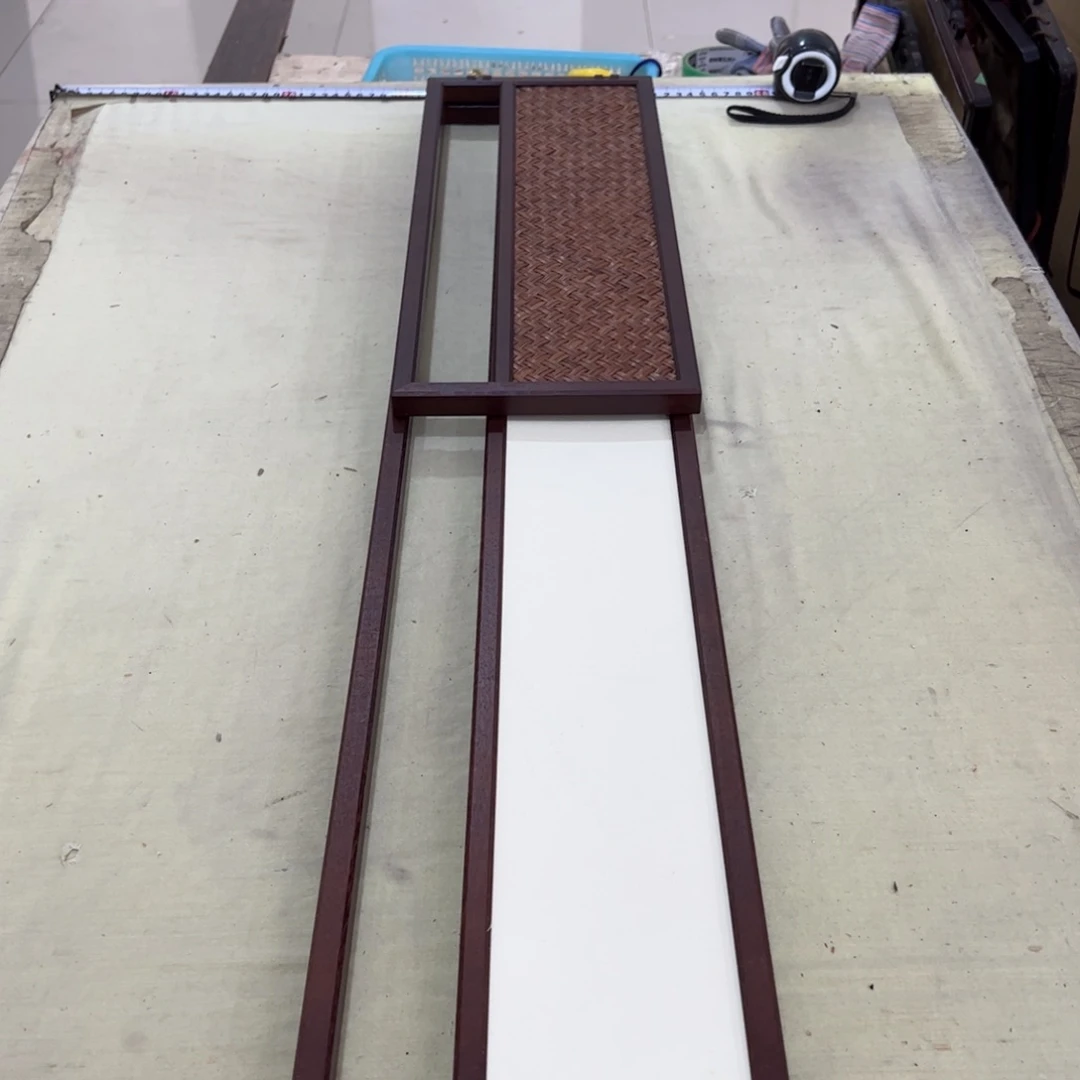 绘画屏风框画茶空间设计