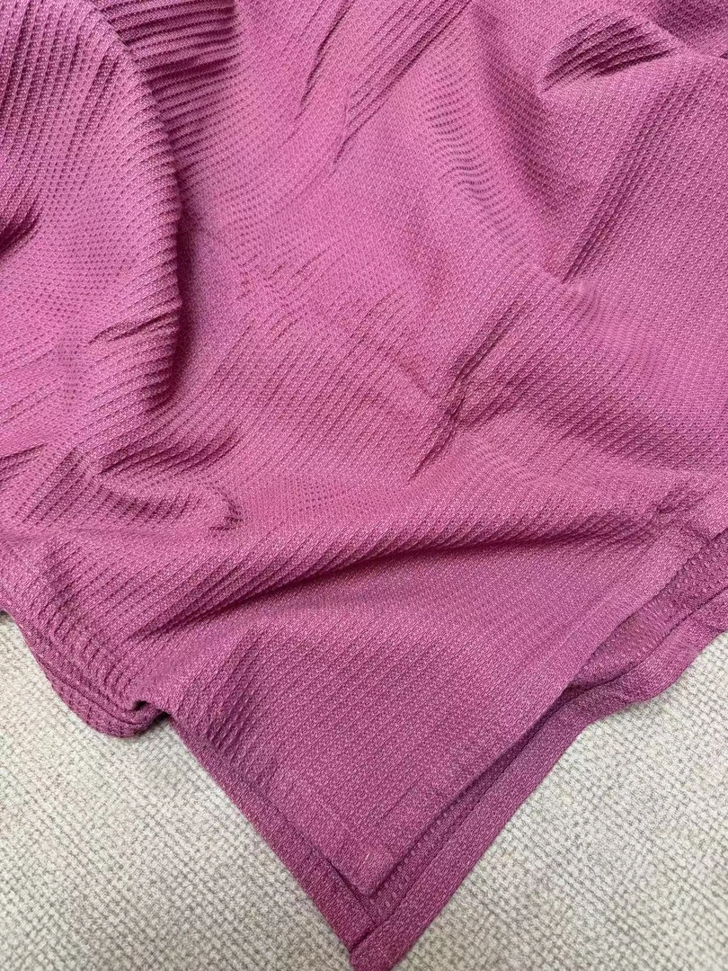 《万紫千红》出口尾单平安扣工艺汉麻雨露麻巨厚毯子<多用款>