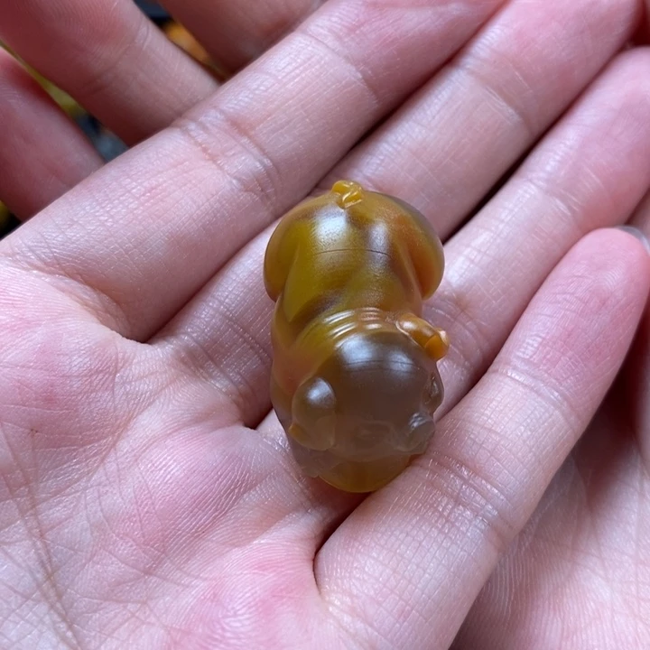 武***贺未镶嵌挂件玛瑙/玉髓