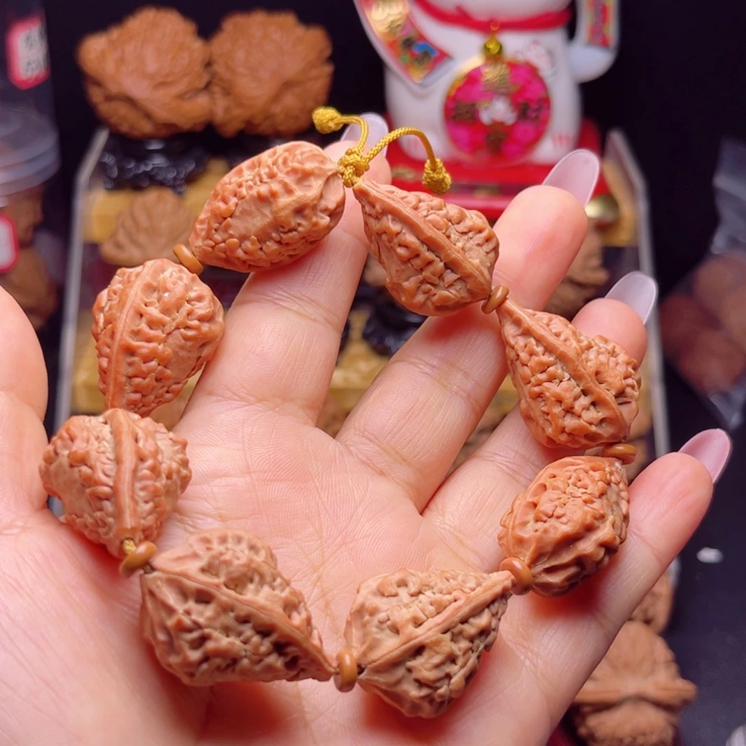 大叶紫檀（黑酸枝木类）麒麟角手串