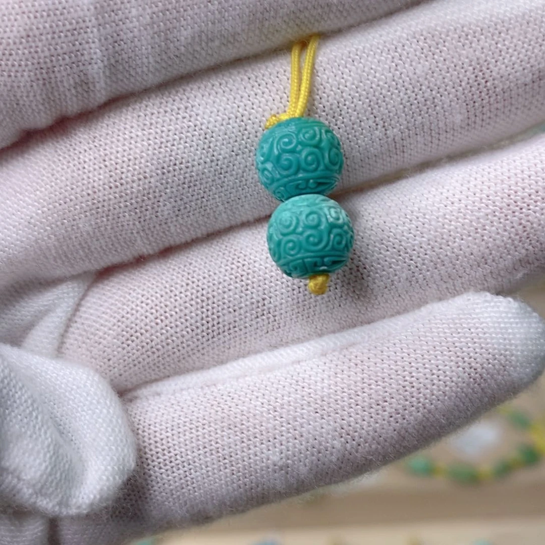 绿松石珠子未镶嵌