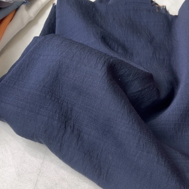 棉混纺藏青麻棉1.5米