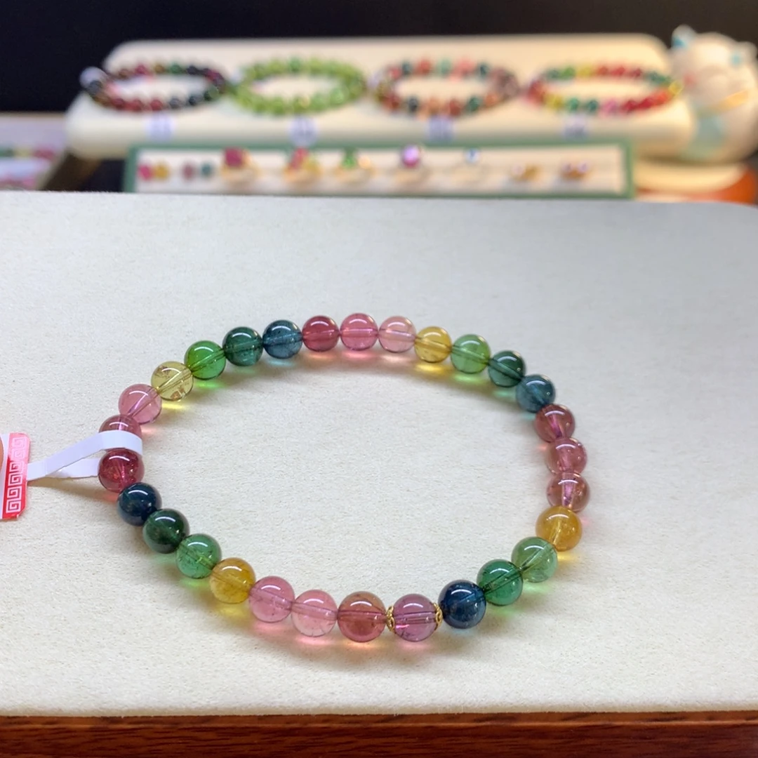 手串未镶嵌碧玺彩虹6.5mm