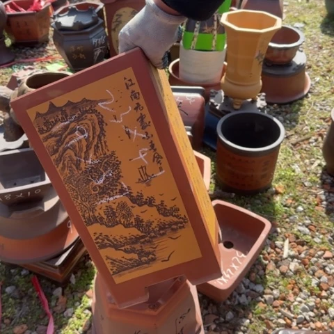 紫砂花盆紫砂花盆盆景盆栽