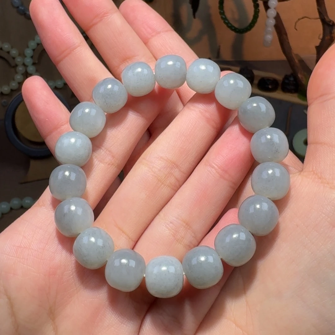 和田玉未镶嵌颈饰卡12青花