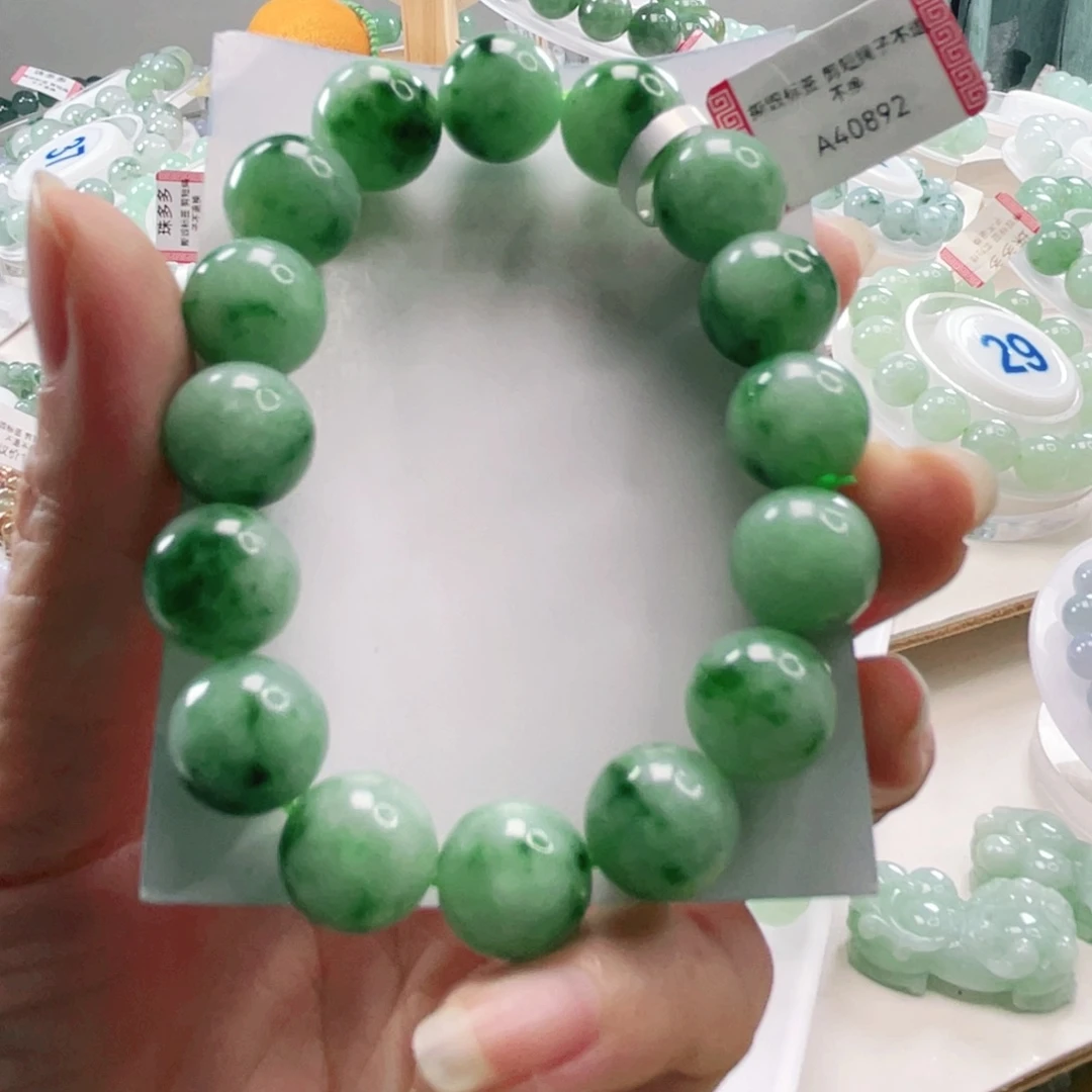 能***翡翠未镶嵌手链手串13