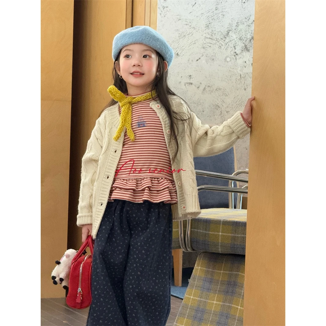 AF16~Aoo·25冬~碎花直筒裤25D58163（童装汉服）