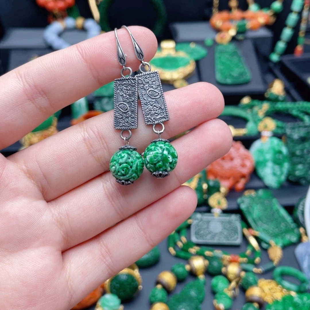 翡翠银S925镶嵌颈饰