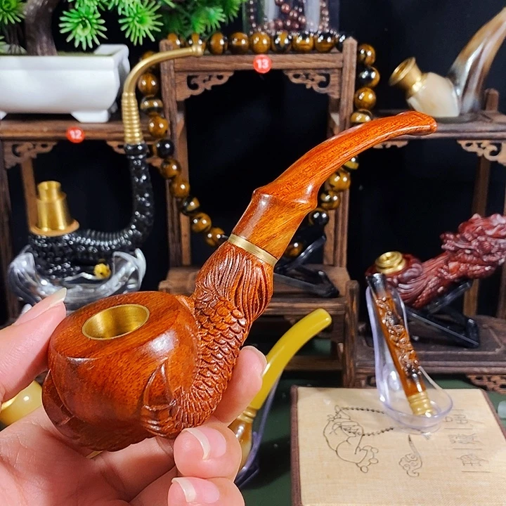 高端定制金丝楠烟嘴