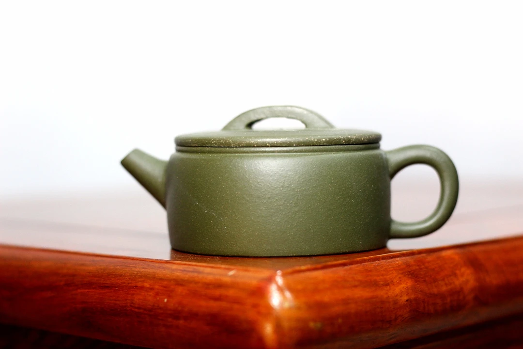 【仿古壶茶具】泥料:原矿豆青泥容量:100cc左右牛盖紫砂壶泡茶壶