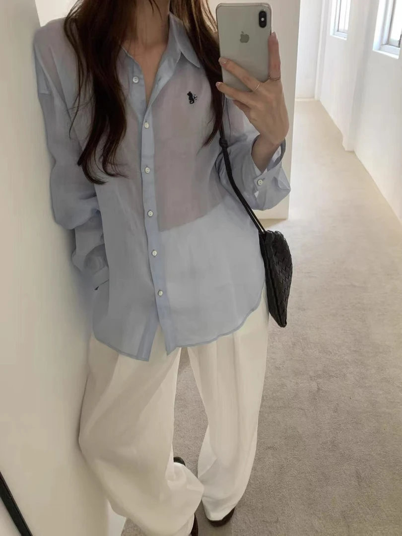 miluroom米鹿sicily苎麻衬衫2025夏季新品韩版百搭慵懒长袖防晒