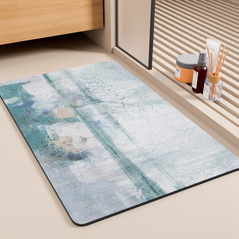 【多尺寸】硅藻泥卫生间吸水脚垫浴室门口玄关防滑洗手间免洗地垫