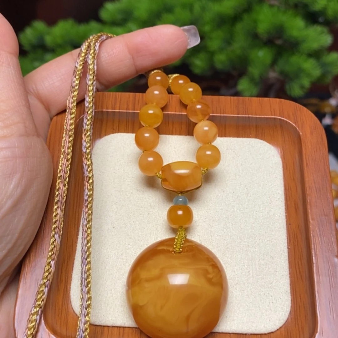 【闪购商品】蜜蜡颈饰未镶嵌项链