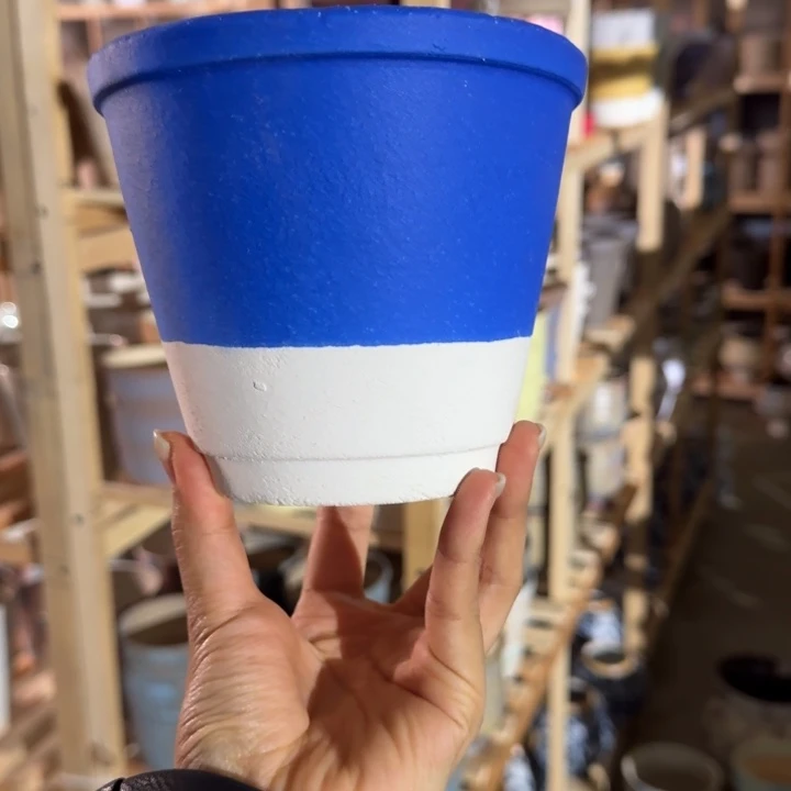 我***柚景德镇桌面陶瓷花盆