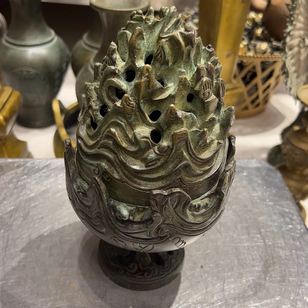 收**友微瑕疵黄铜摆件工艺品