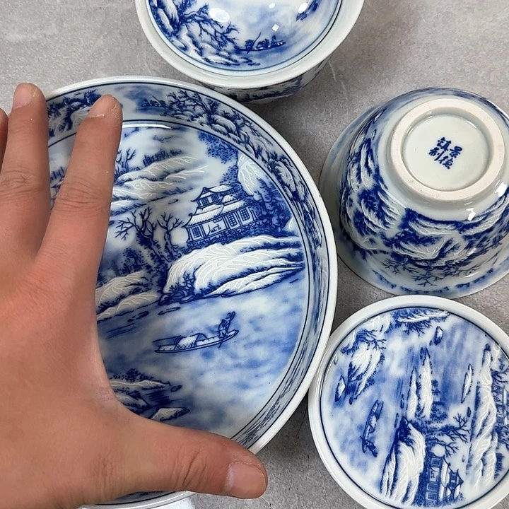 杯瑞雪兆丰年4件套景德镇