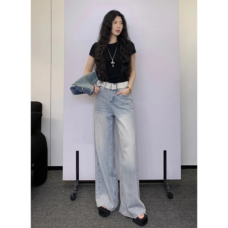 【极简主义】甜辣多多2025夏季新款百搭小众韩版纯色圆领短袖上衣女