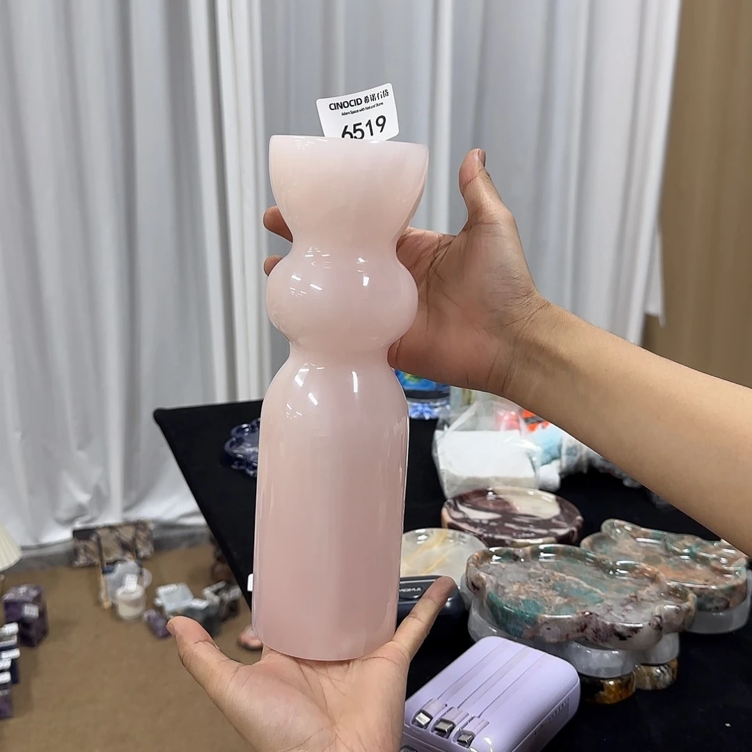 6519粉玉咕噜花瓶福利