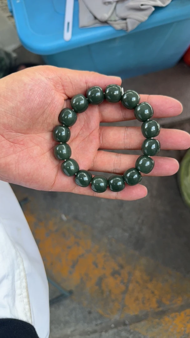 新疆和田玉且末料14手串