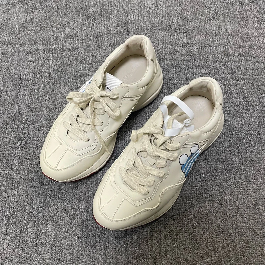 95新 GUCCI/古驰 Rhyton 时尚厚底联名款老爹鞋 36.5码/3946