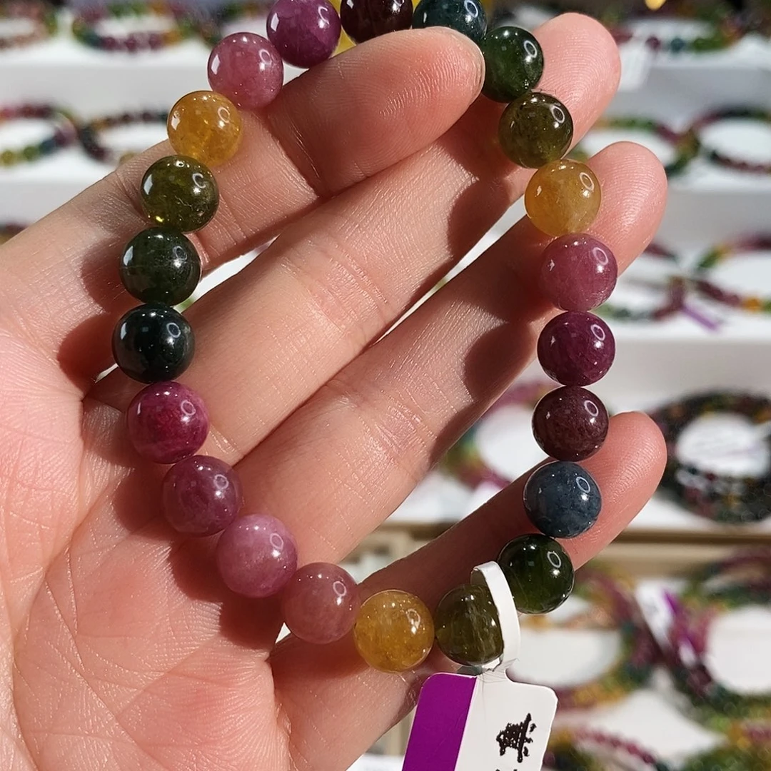 手链碧玺未镶嵌G2412素圈颜色微差