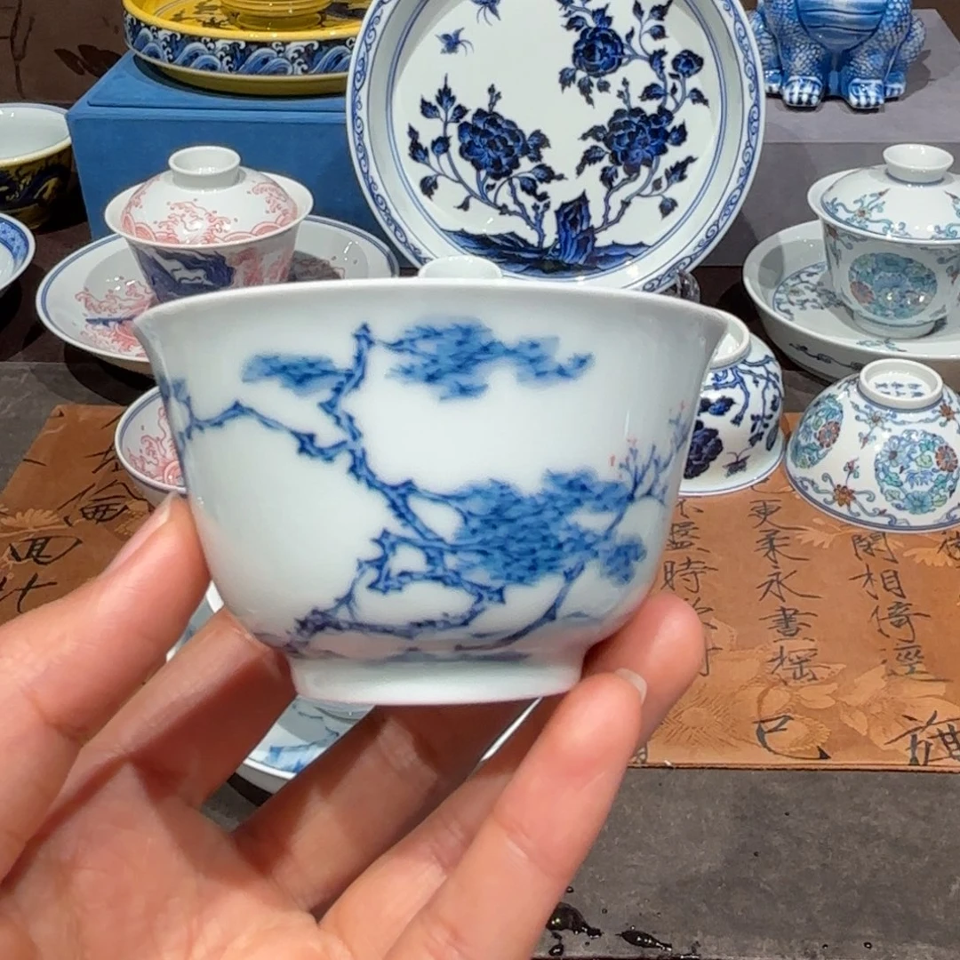 瓷片一****！手工手绘陶瓷茶具