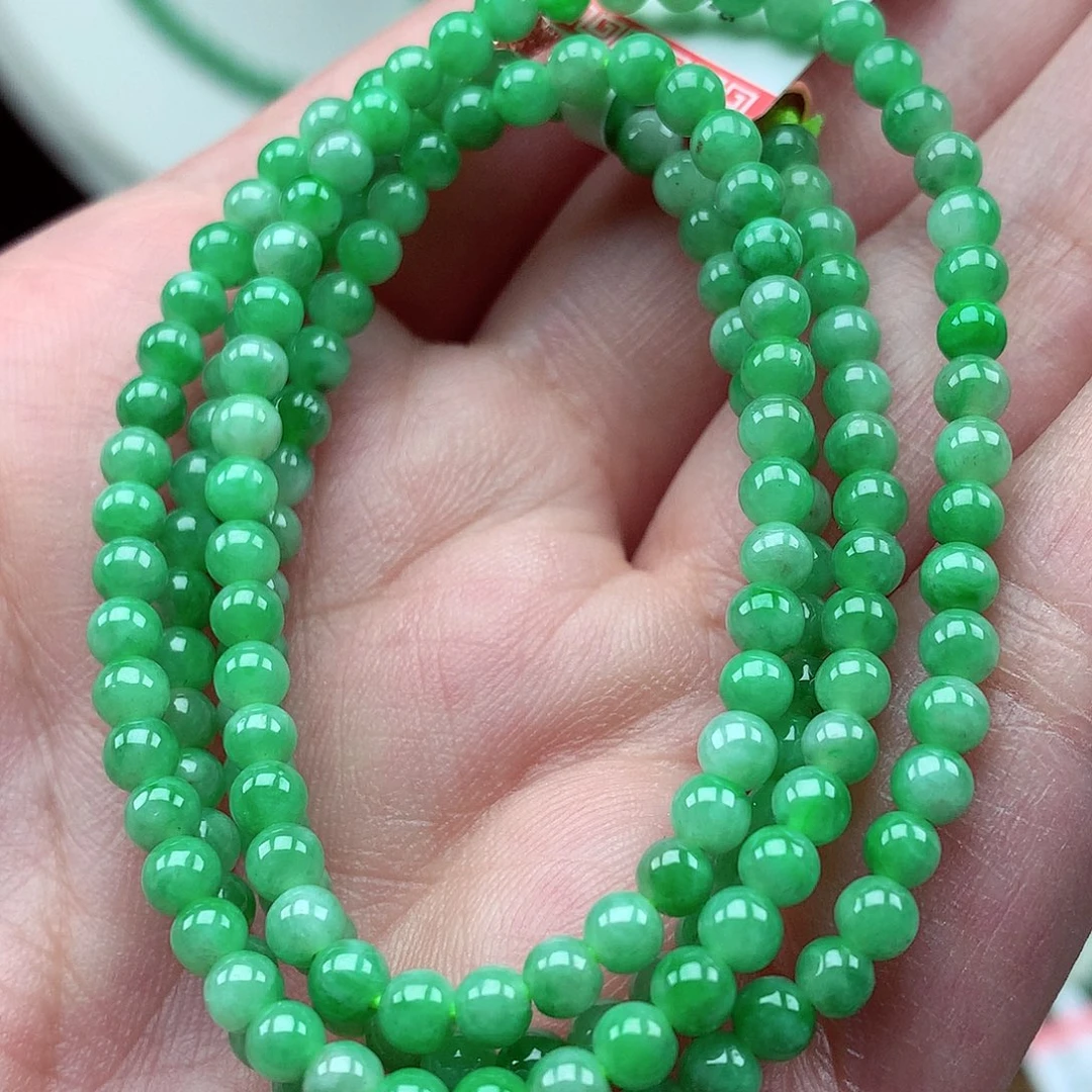 翡翠未镶嵌毛衣链翡翠