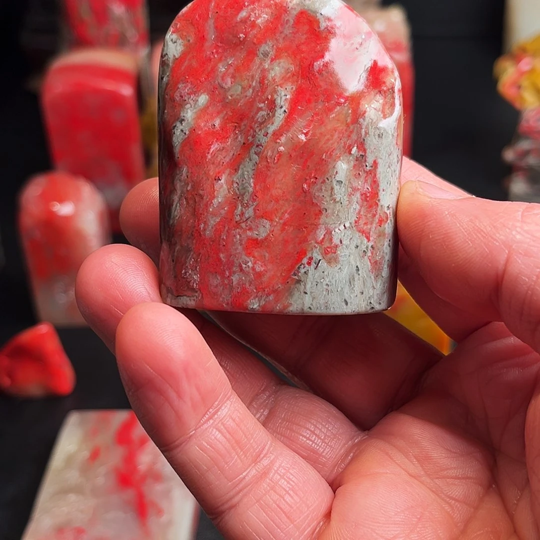 昌化石印石昌化鸡血石随形章