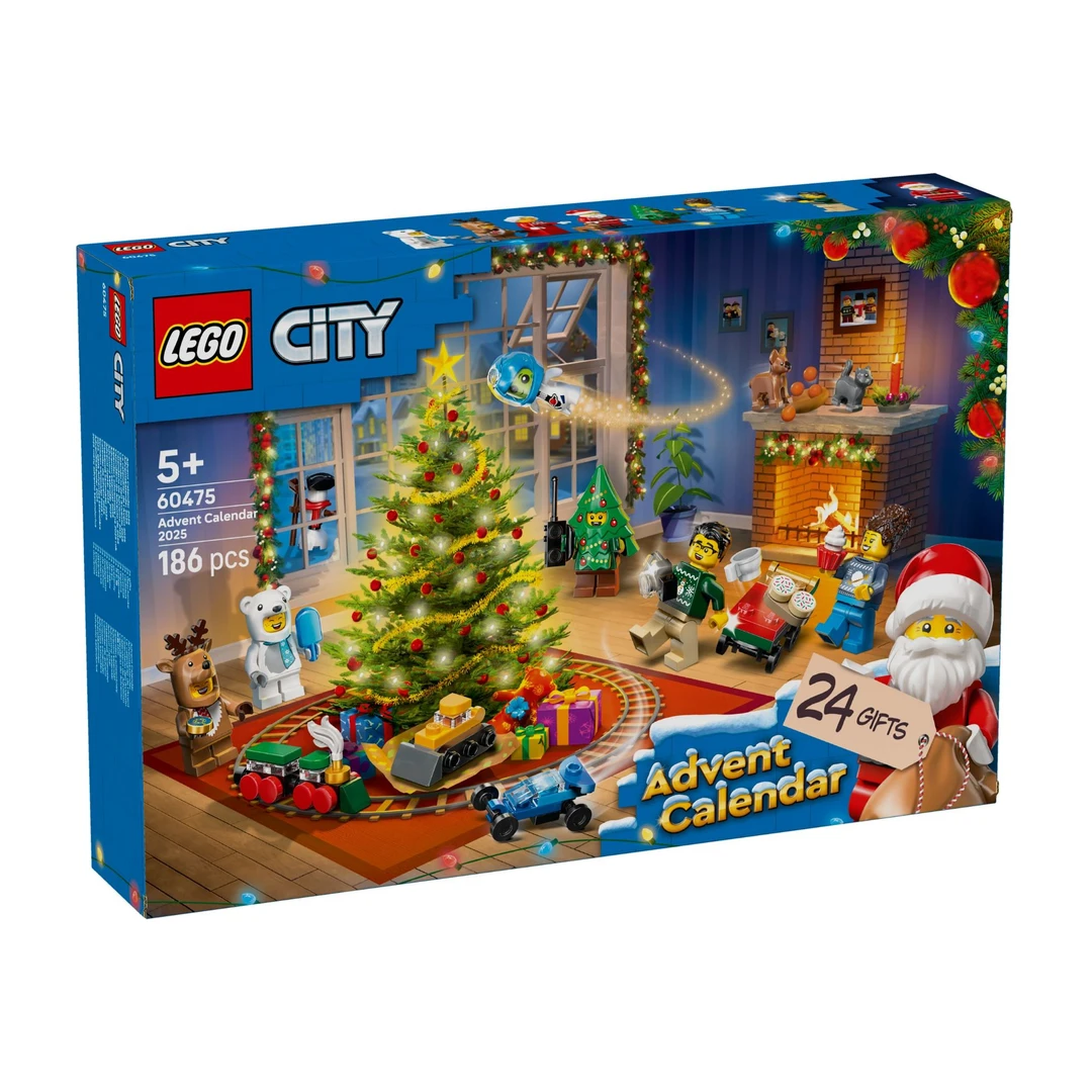 LEGO乐高60475城市组2025年圣诞倒数日历拼搭积木儿童玩具新品