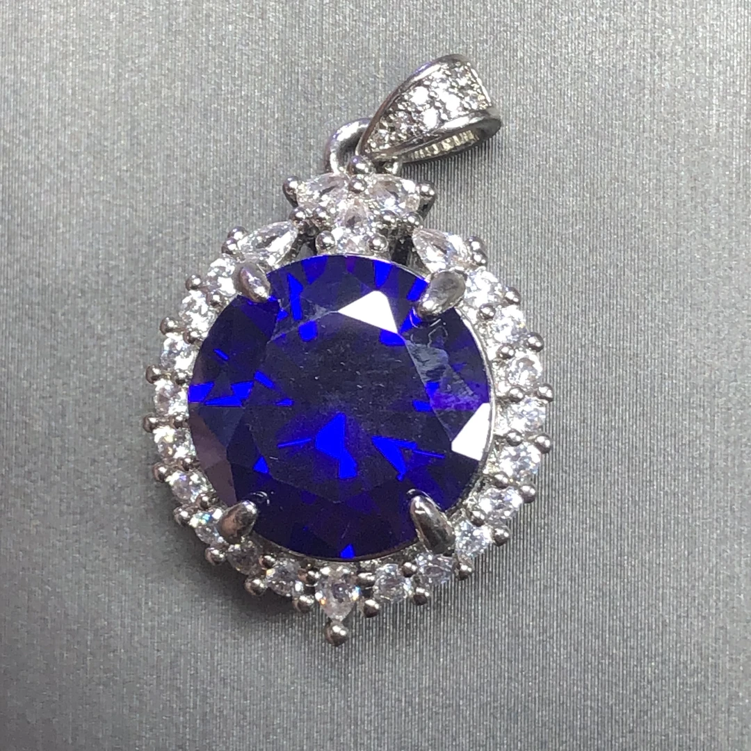 2164妖紫水吊坠开口可调节轻奢大方精致