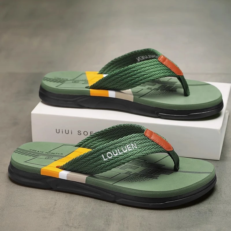 NDSL轻奢人字拖男新款夏季外穿防滑耐磨夹脚拖鞋男士沙滩休闲凉拖