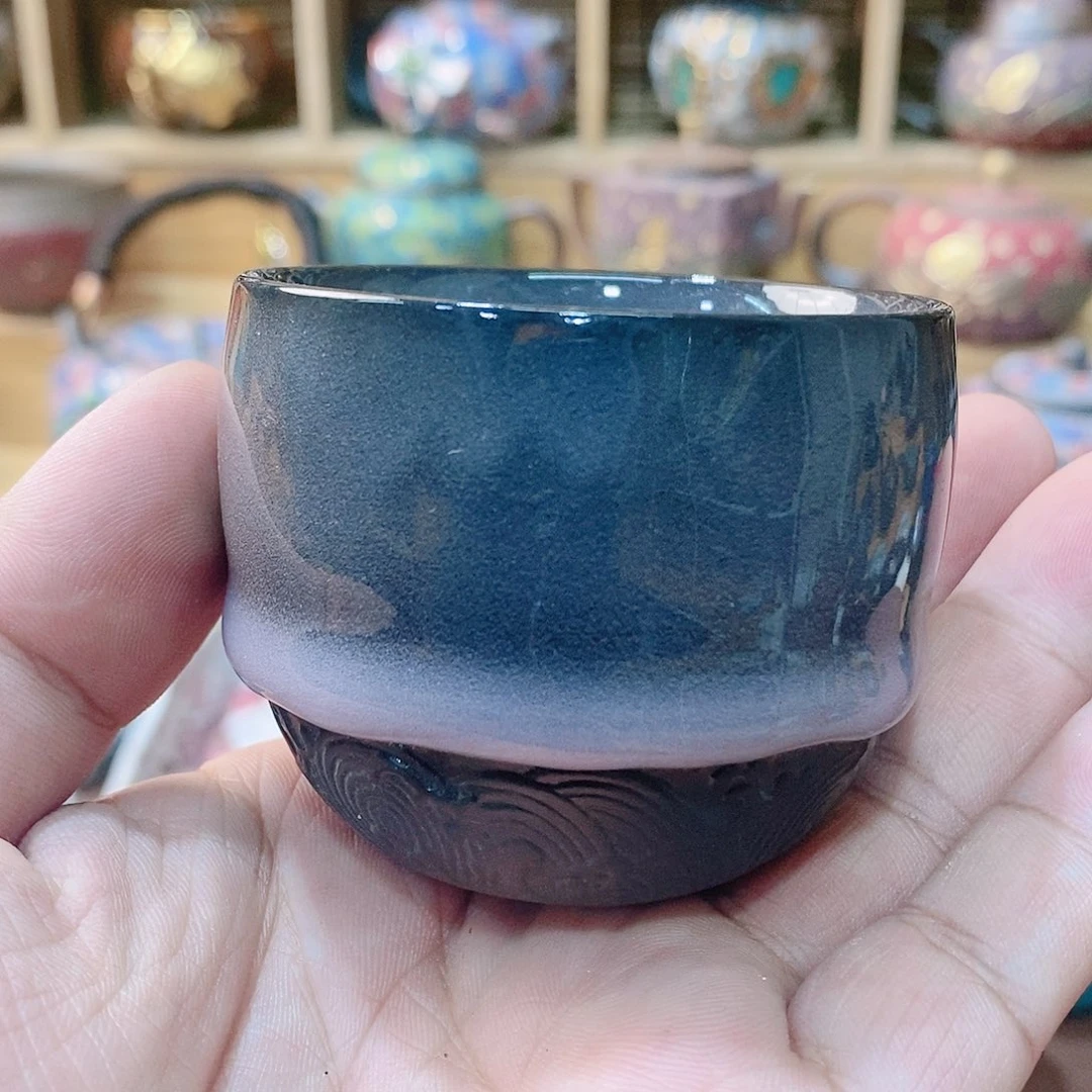 粗陶志野柴烧茶器