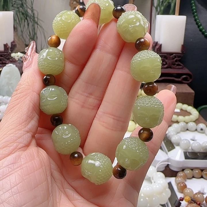 和田玉手链未镶嵌