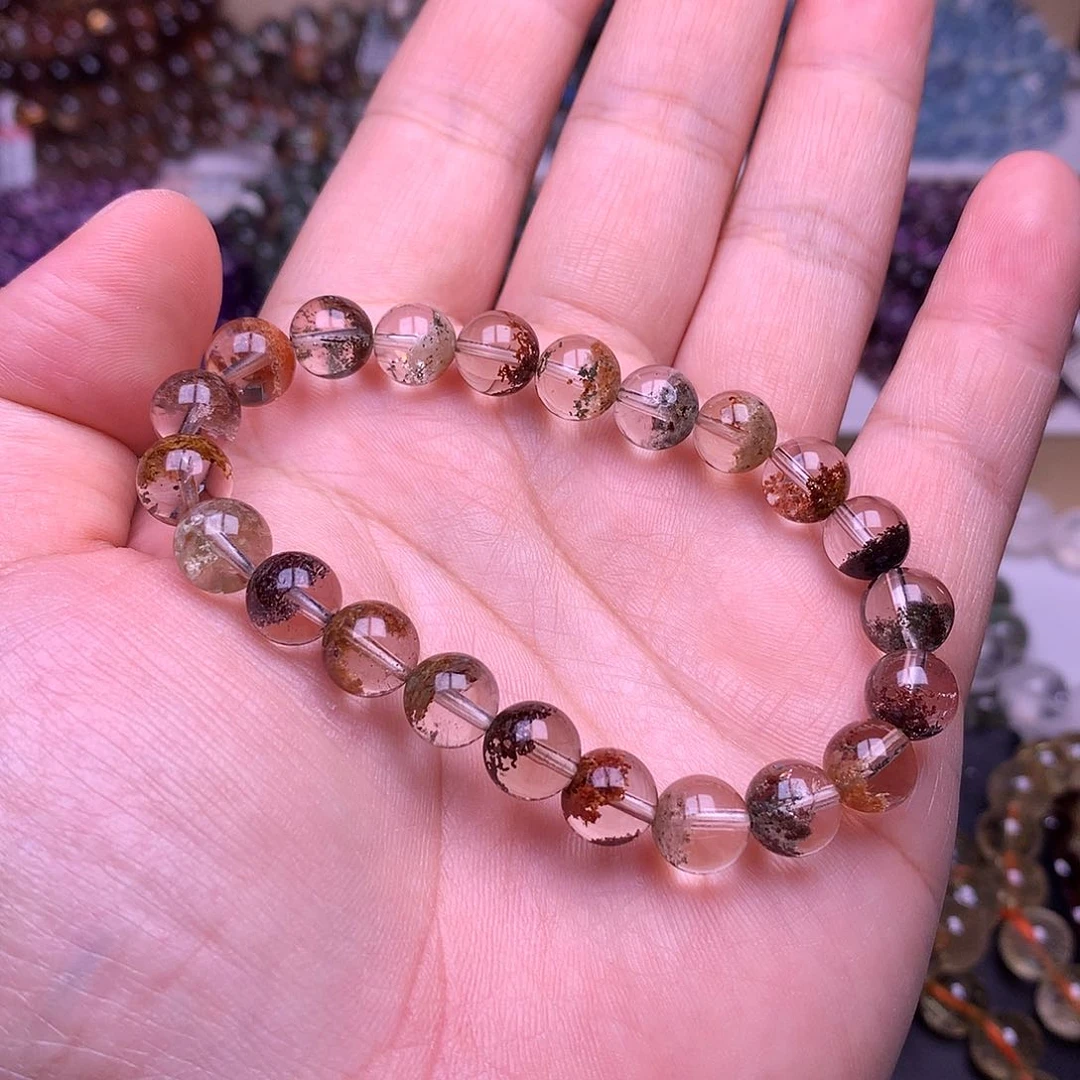 未镶嵌手链水晶8.7mm四季幽灵聚宝盆