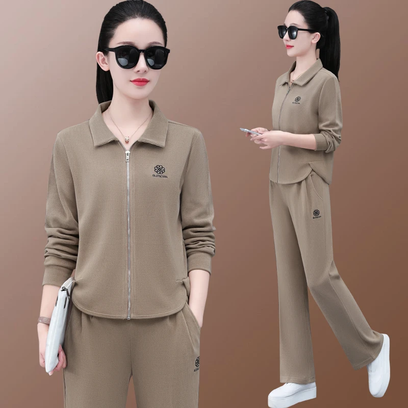 休闲套装女春秋2025新款时尚洋气减龄春季运动套装品牌卫衣两件套