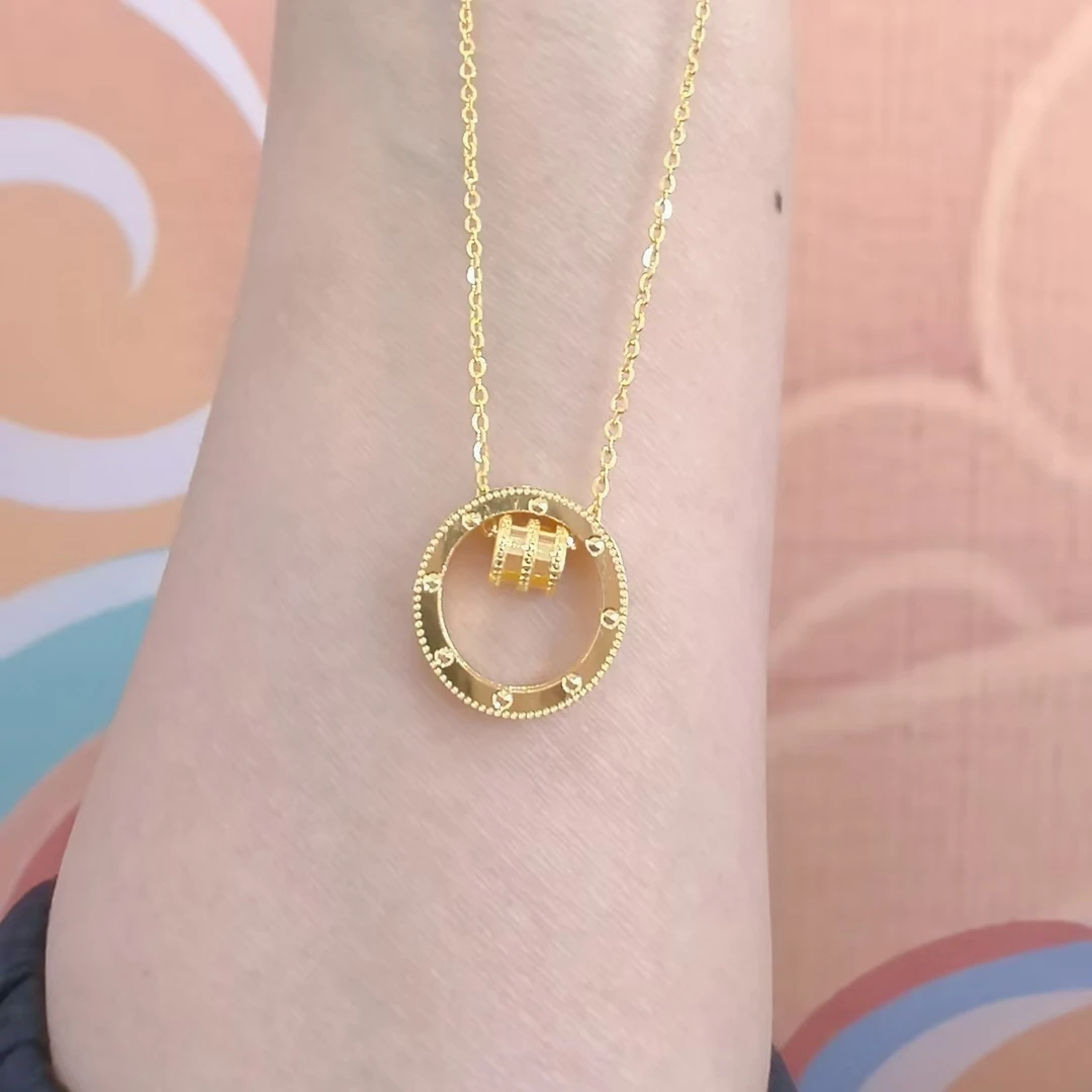 足金999卡家小蛮腰5G黄金套链时尚百搭黄金首饰足金项链B199