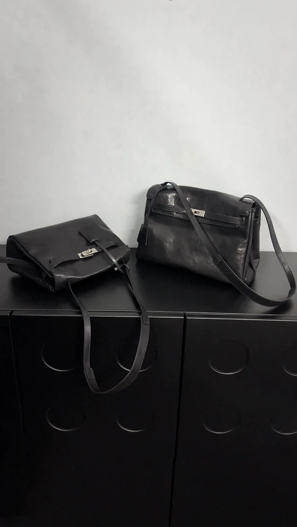 【独品定制】高级感头层植鞣牛皮凯莉锁扣通勤百搭托特包单肩斜挎