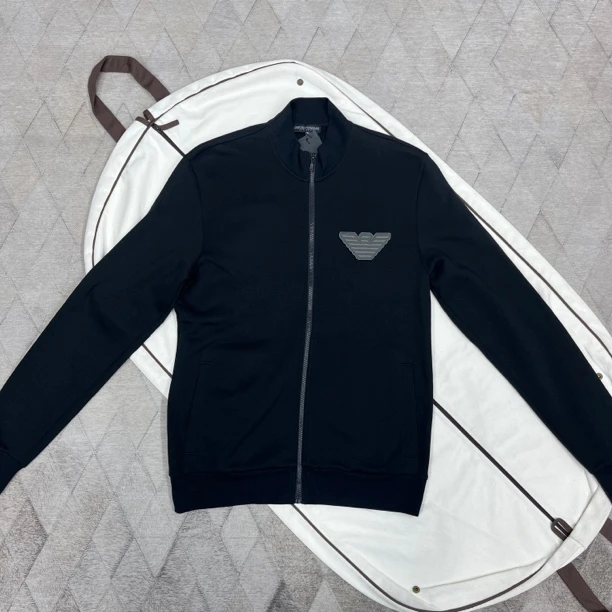 全新未使用 GIORGIO ARMANI/阿玛尼 男款立领教练夹克