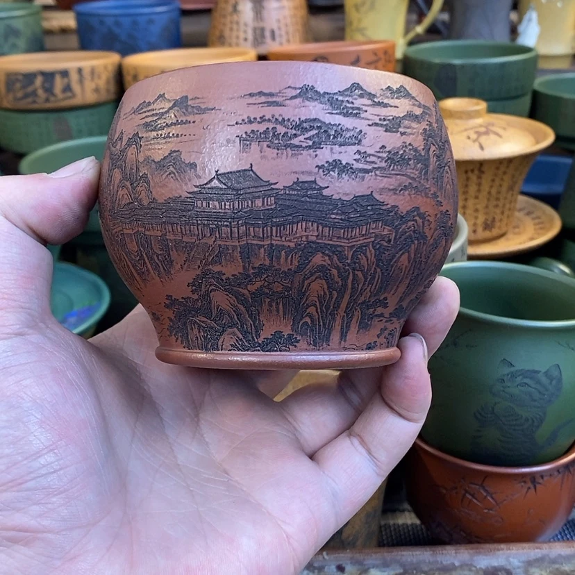 【闪购商品】紫砂杯子宜兴全手工紫砂杯