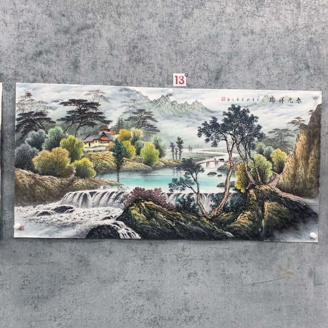 国画民绘画黄喜三画芯