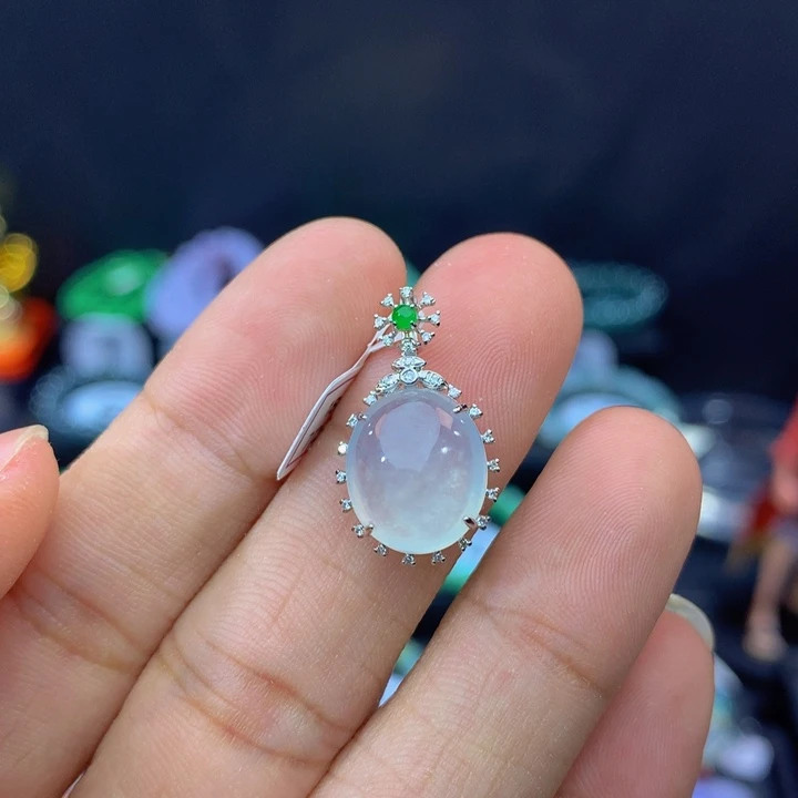 18K金镶嵌手链翡翠翡翠