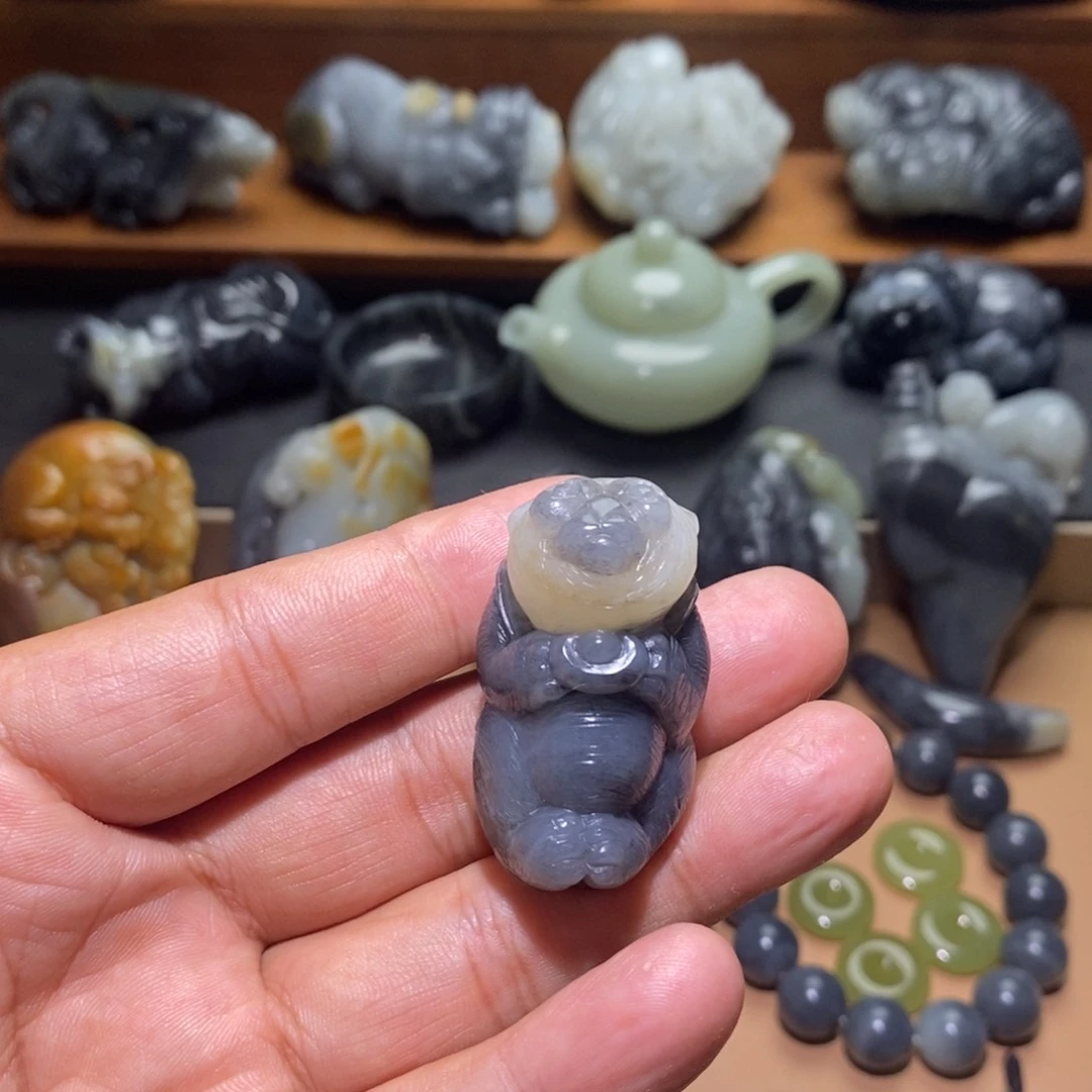 和田玉未镶嵌挂件